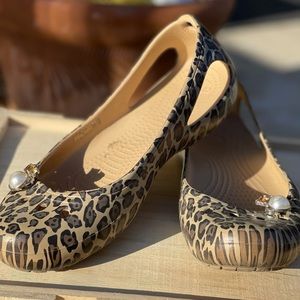 Cheetah Crocs